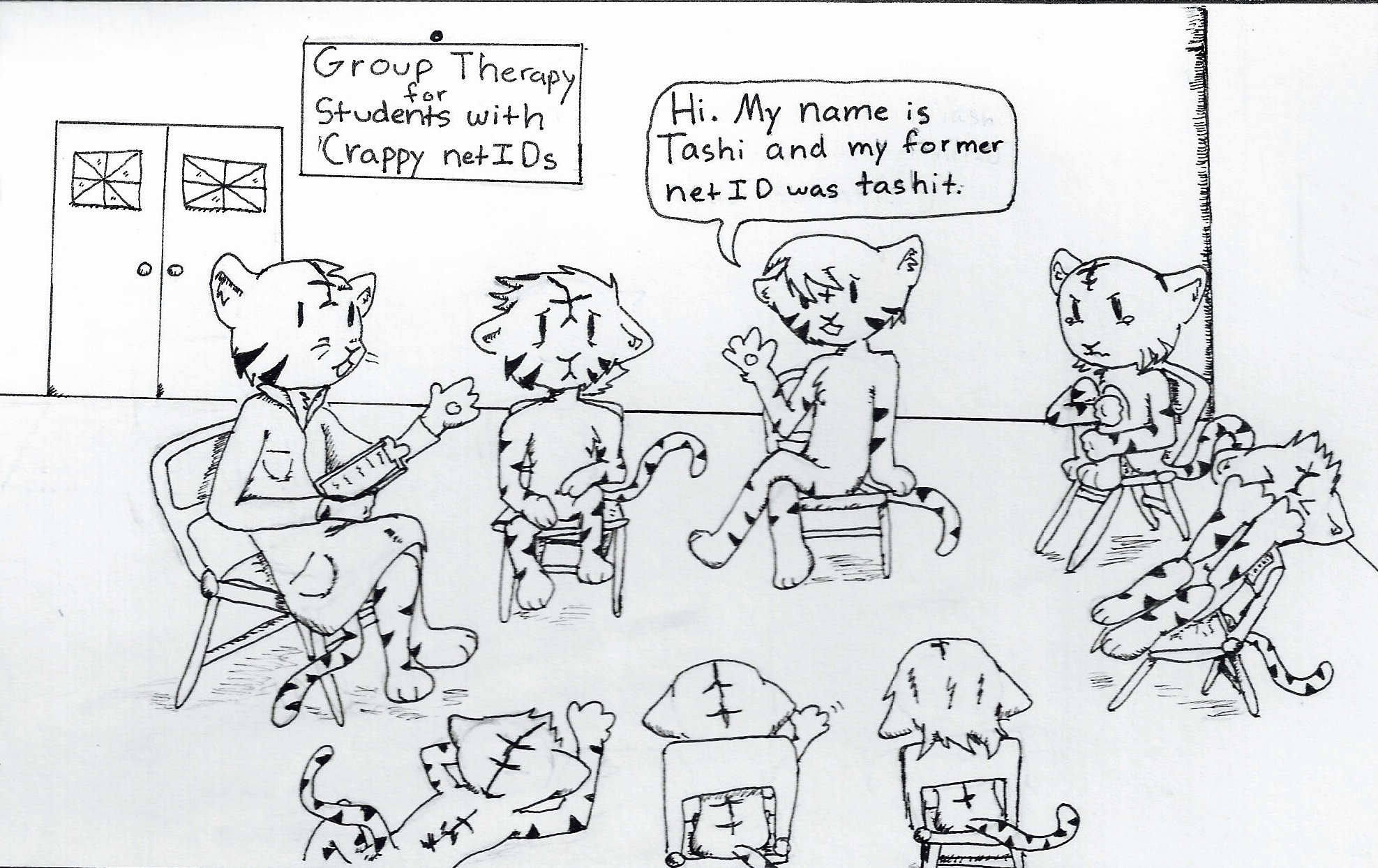 Crappy Student IDs, 2015 Ink on paper