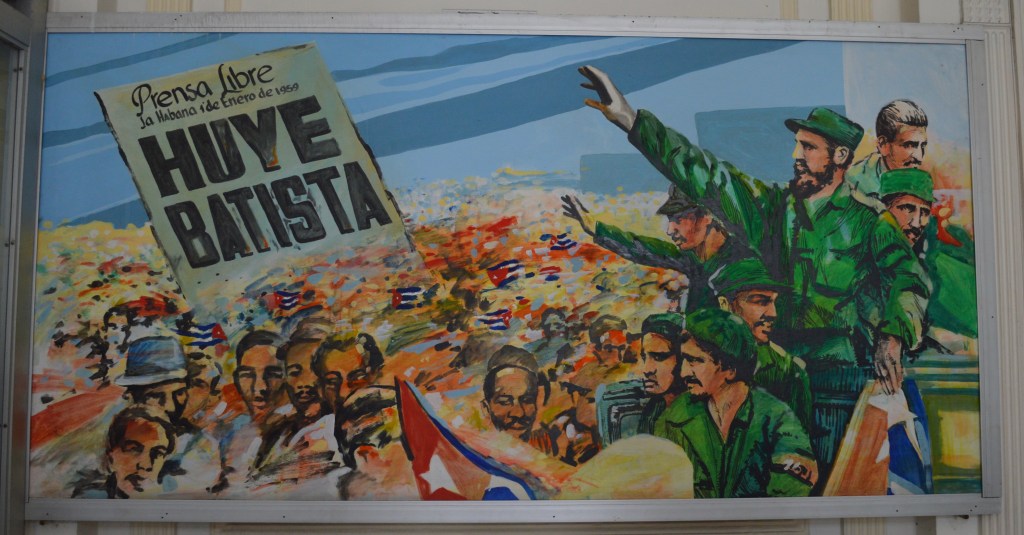 Free Speech, 2016 Photograph A mural featured in the Museo de la Revolucion. The paper reads “Free Speech, Get out Batista”