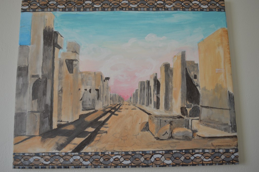 Street of Pompeii, 2015 Acrylic on canvas