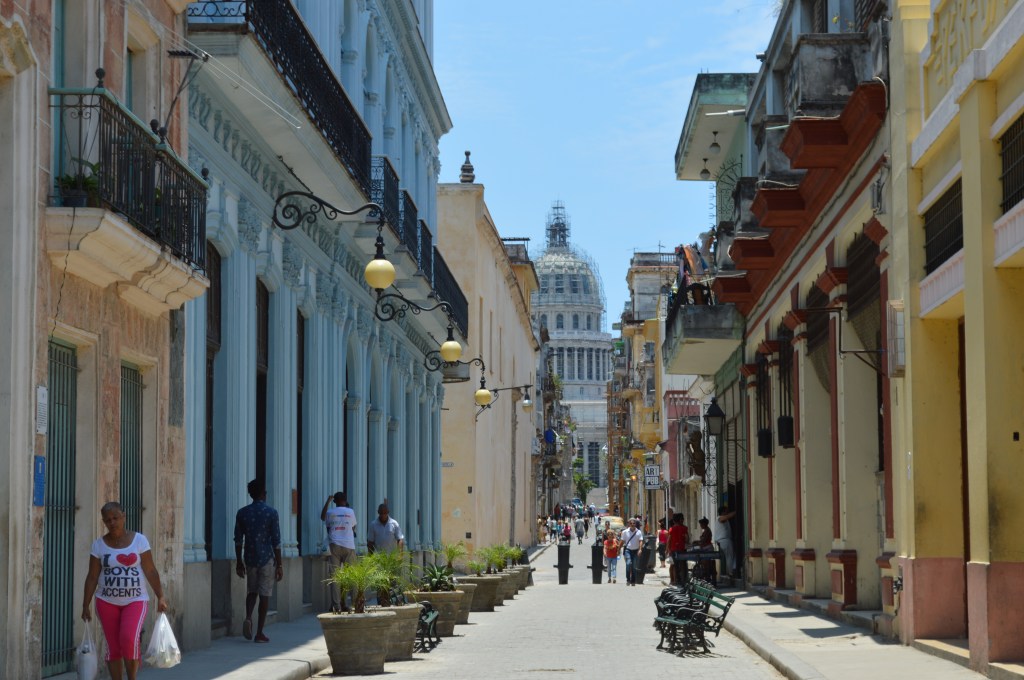 Street, 2016 Photograph A street in old Havana. I love the colorful buildings.
