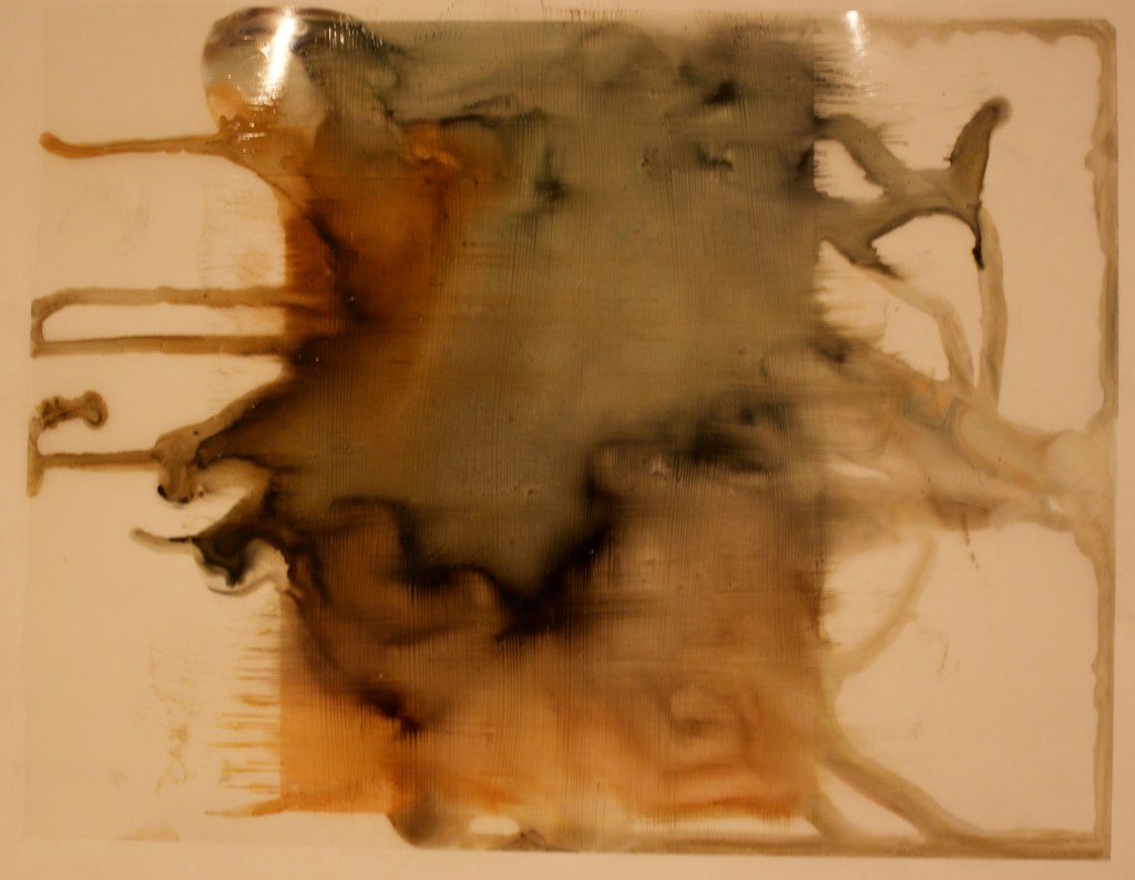 Wash (Bleeding Ink), 2017 Printer ink on transparency